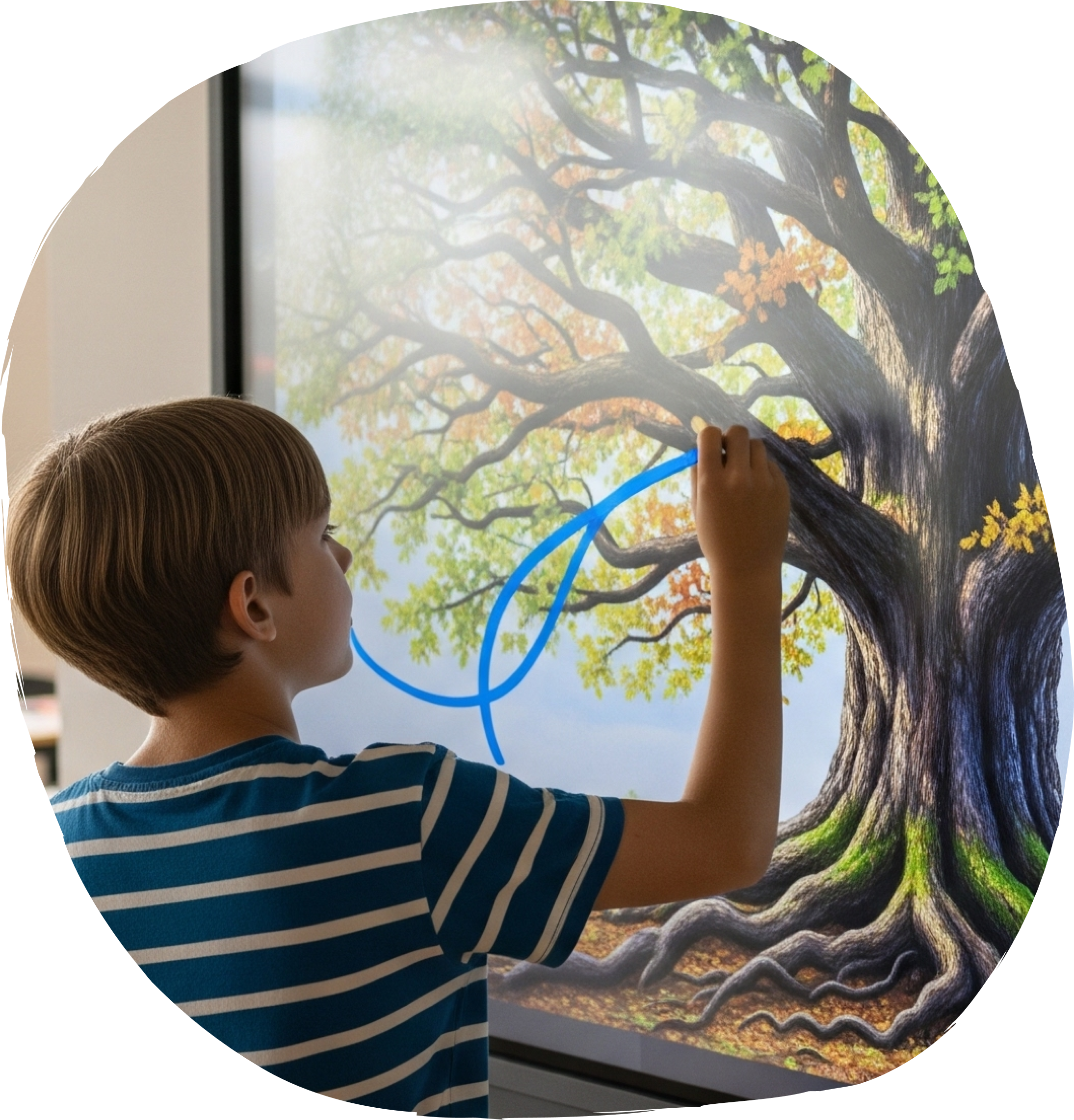 Students learning in classroom